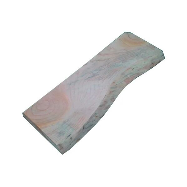 aschieri de pietri mensola a muro grezza dritto in legno l 100 x h 5 x p 25 cm abete