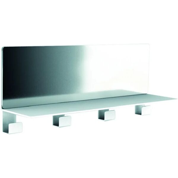 bolis italia mensola a muro vanity in acciaio l 40 x h 12 x p 10 cm bianco