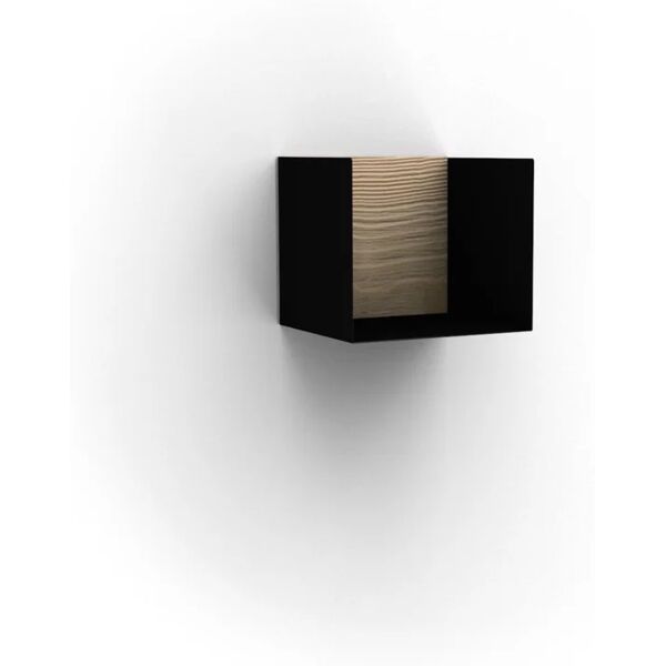 bolis italia mensola a muro box 22 a u l 17 x h 18 x p 18 cm nero