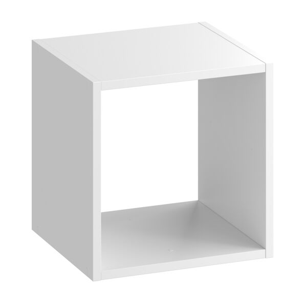 spaceo mensola a muro 1 cubo kub  quadrato in truciolare l 36 x h 36 x p 31.7 cm bianco