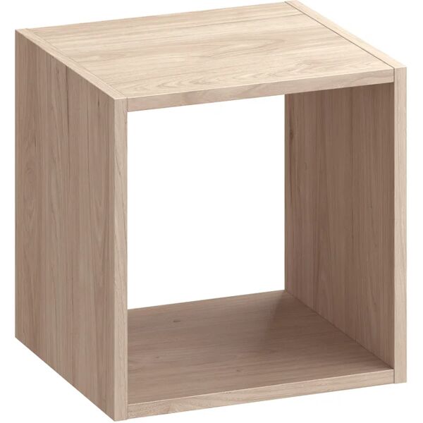 spaceo mensola a muro 1 cubo kub  quadrato in truciolare l 36 x h 36 x p 31.7 cm rovere