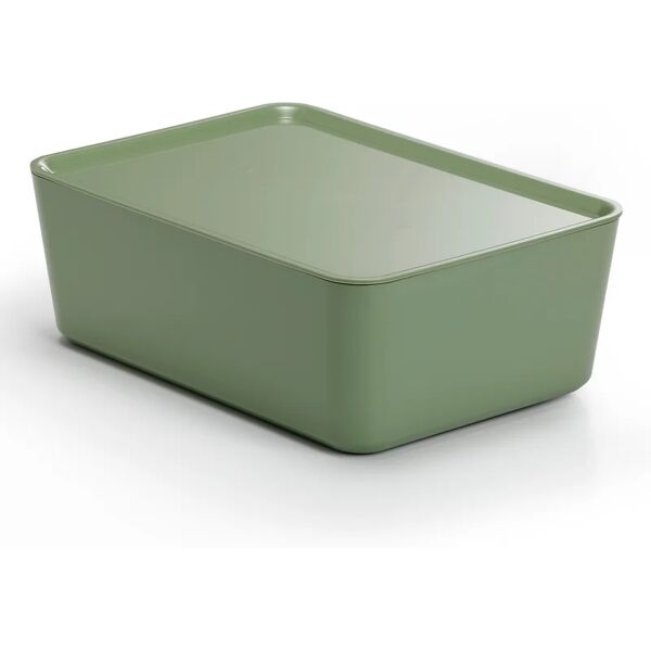 leroy merlin contenitore r-box l 24 x h 8 x p 16 cm verde