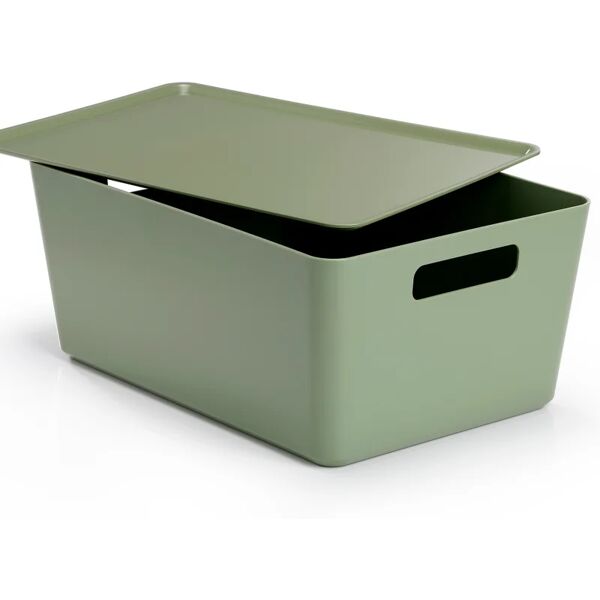 leroy merlin contenitore r-box l 33 x h 14 x p 24 cm verde