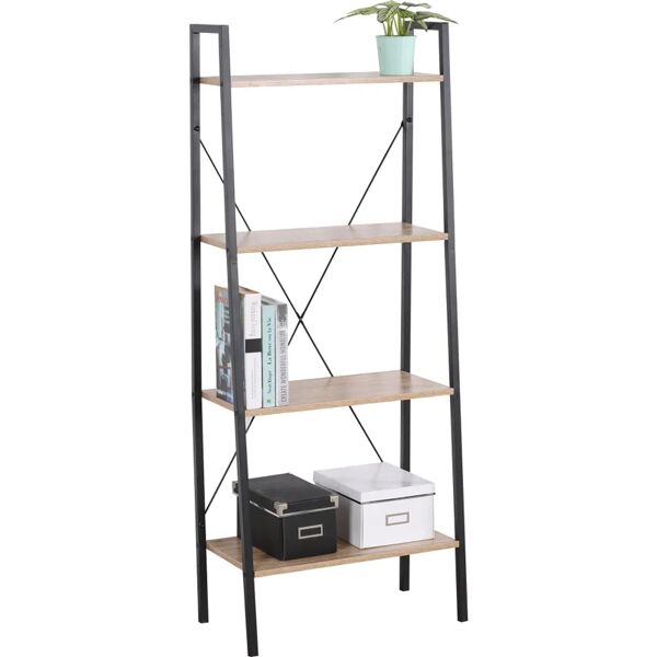 leroy merlin libreria 4 ripiani l 60 x p 32.5 x h 148 cm marrone, portata per ripiano 3 kg