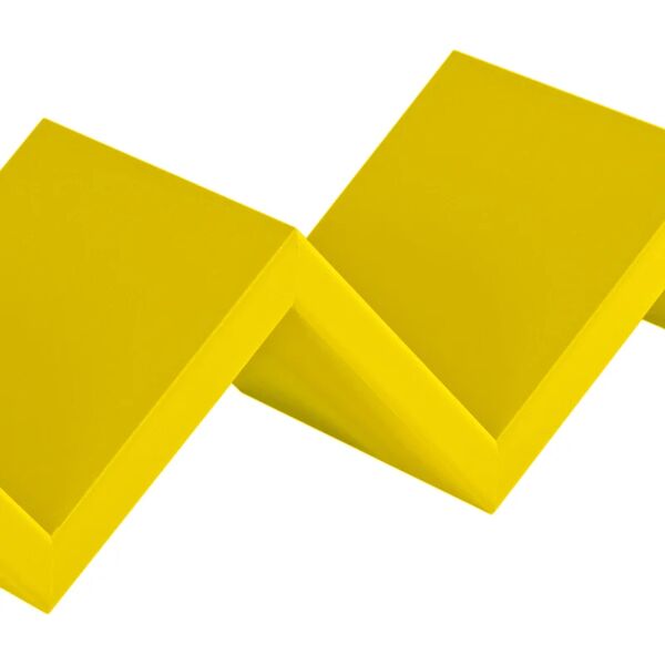 leroy merlin mensola a muro saetta zig zag in mdf l 56 x h 11.5 x p 15.5 cm giallo canarino