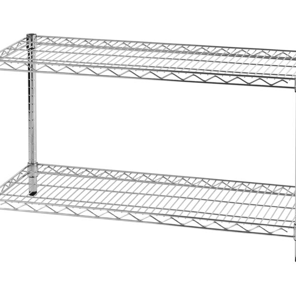 leroy merlin scaffale in kit 2 ripiani filocromo l 90 x p 35 x h 50 cm grigio, portata per ripiano 100 kg