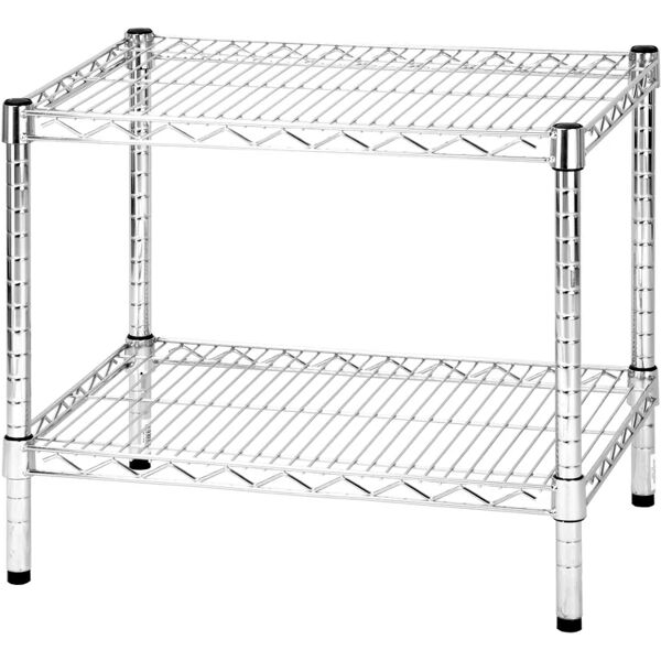 leroy merlin scaffale in kit 2 ripiani filocromo l 60 x p 45 x h 50 cm grigio, portata per ripiano 100 kg