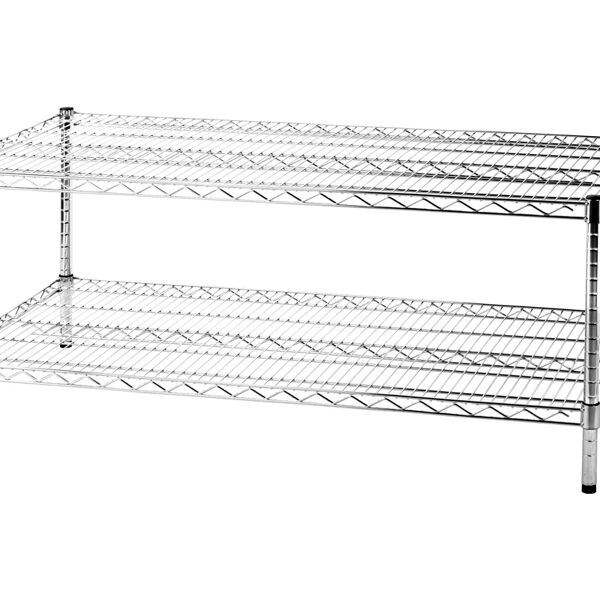 leroy merlin scaffale in kit 2 ripiani filocromo l 120 x p 60 x h 50 cm grigio, portata per ripiano 100 kg