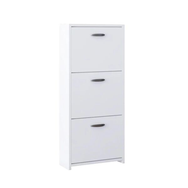 leroy merlin scarpiera 3 ante doppia profondità l 50 x h 113 x p 25 cm 12 paia, bianco