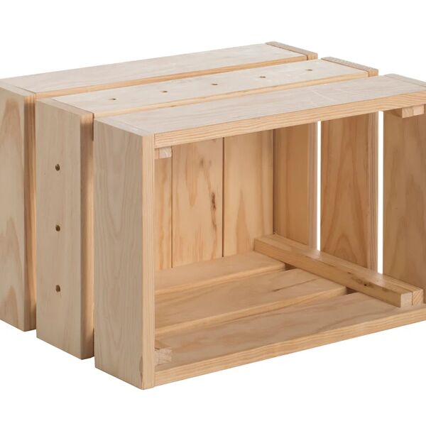 astigarraga scatola per riordino home box l 38.4 x h 25.6 x p 28 cm pino