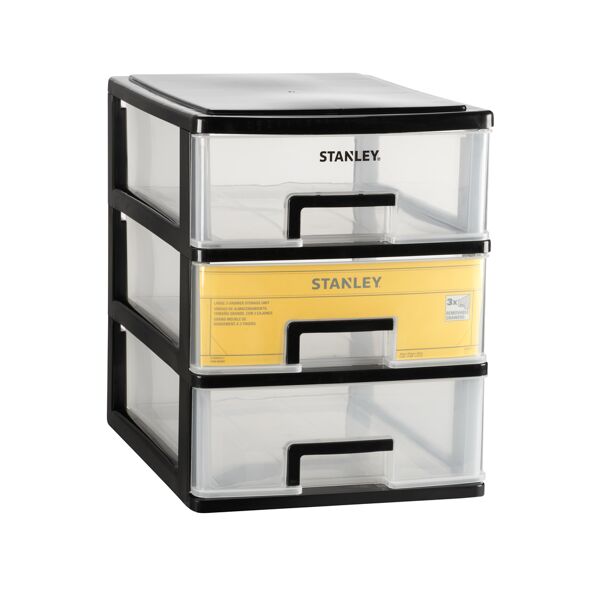 stanley cassettiera portaminuteria  stst40710-1 3 scomparti l 21.7 x h 15.1 x p 19 cm