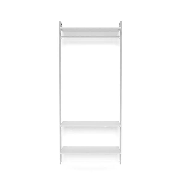 leroy merlin kit cabina armadio project kit ingresso 90x50 cm classic in alluminio 95 x 220 x 50 cm bianco/anodizzato