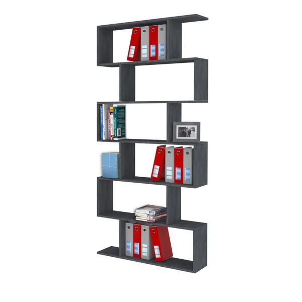 leroy merlin libreria l 80 x p 24.6 x h 192 cm ardesia, portata per ripiano 5 kg