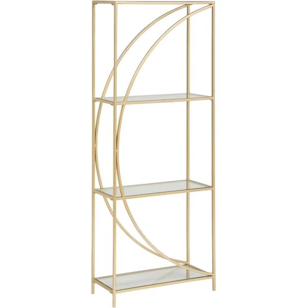 leroy merlin libreria 3 ripiani artif l 56 x p 25 x h 151.5 cm oro, portata per ripiano 12 kg