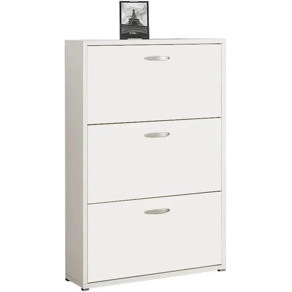 leroy merlin scarpiera 3 ante doppia profondità l 73 x h 120 x p 25 cm 18 paia, bianco