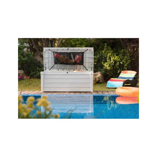 keter baule da esterno in resina - 454 litri - pool storage box -