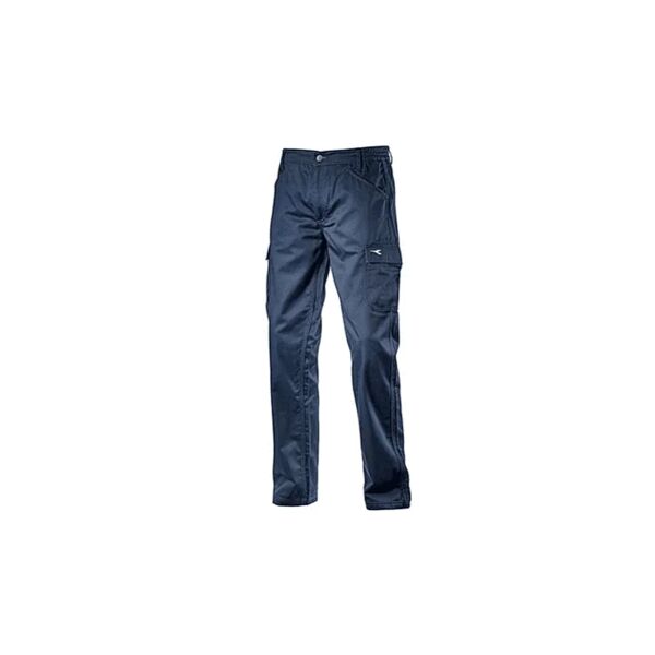 diadora pantalone da lavoro blu classico pant level 60062 con tasche laterali e doppia cucitura cargo iso 13688:2013 -  utility - taglia xxl
