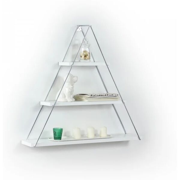 leroy merlin libreria muro triangolare bacheca piramide bianca cm cm 74 x 13 x 61h