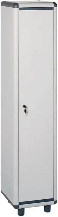 garofalo armadio spogliatoio easy b interno in resina, grigio chiaro  l 39 x h 175 x p 40 cm, 1 anta