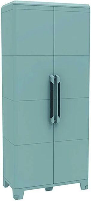 terry storage armadio per scope trasforming modular  4 interno / esterno in resina, grigio l 78 x h 185 x p 44 cm, 2 ante