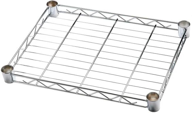 spaceo ripiano diritto per scaffalatura  chrome style+ l 45 x h 35 x p 4 cm cromato