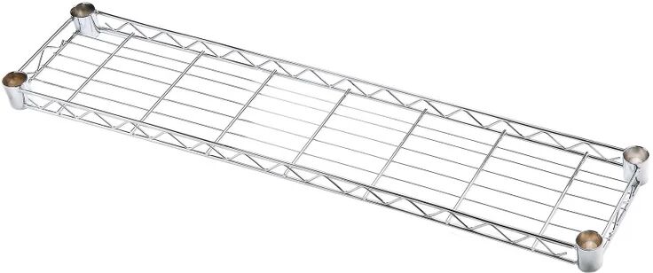 spaceo ripiano diritto per scaffalatura  chrome style+ l 90 x h 20 x p 4 cm cromato