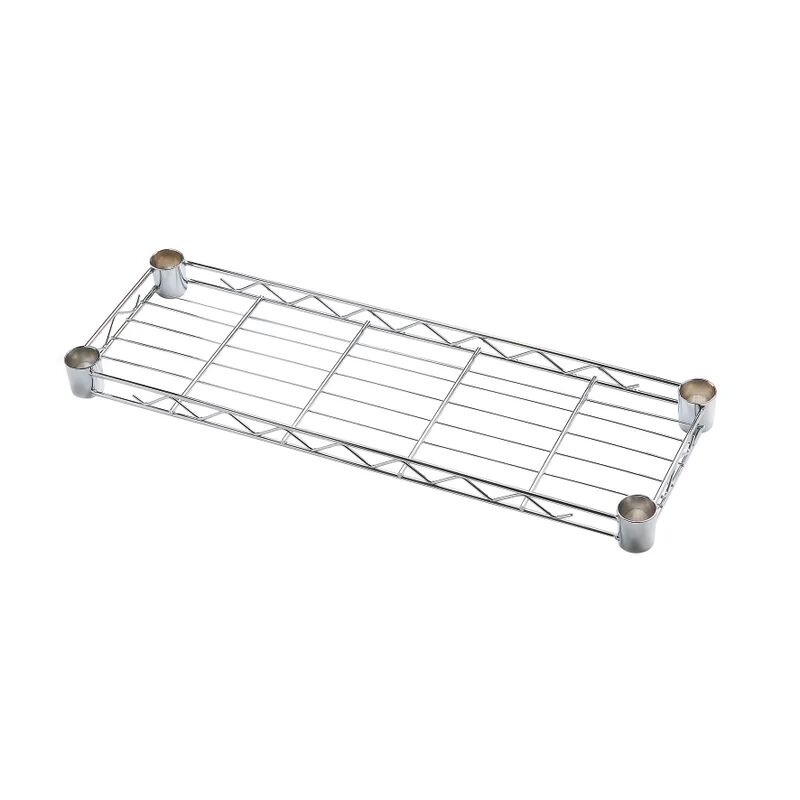 spaceo ripiano diritto per scaffalatura  chrome style+ l 45 x h 20 x p 4 cm cromato