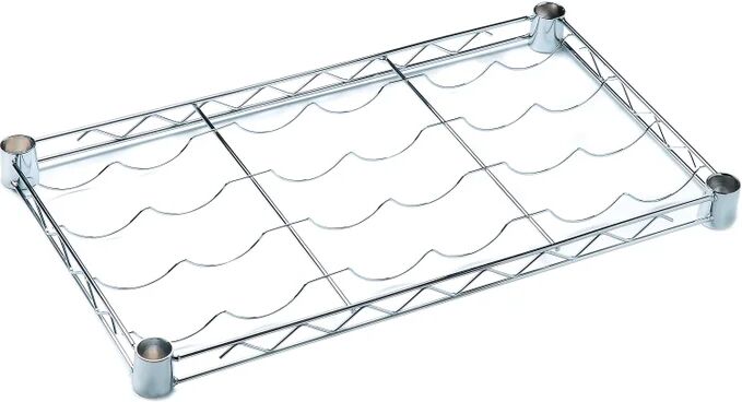 spaceo ripiano diritto per scaffalatura  chrome style+ l 60 x h 35 x p 4 cm cromato