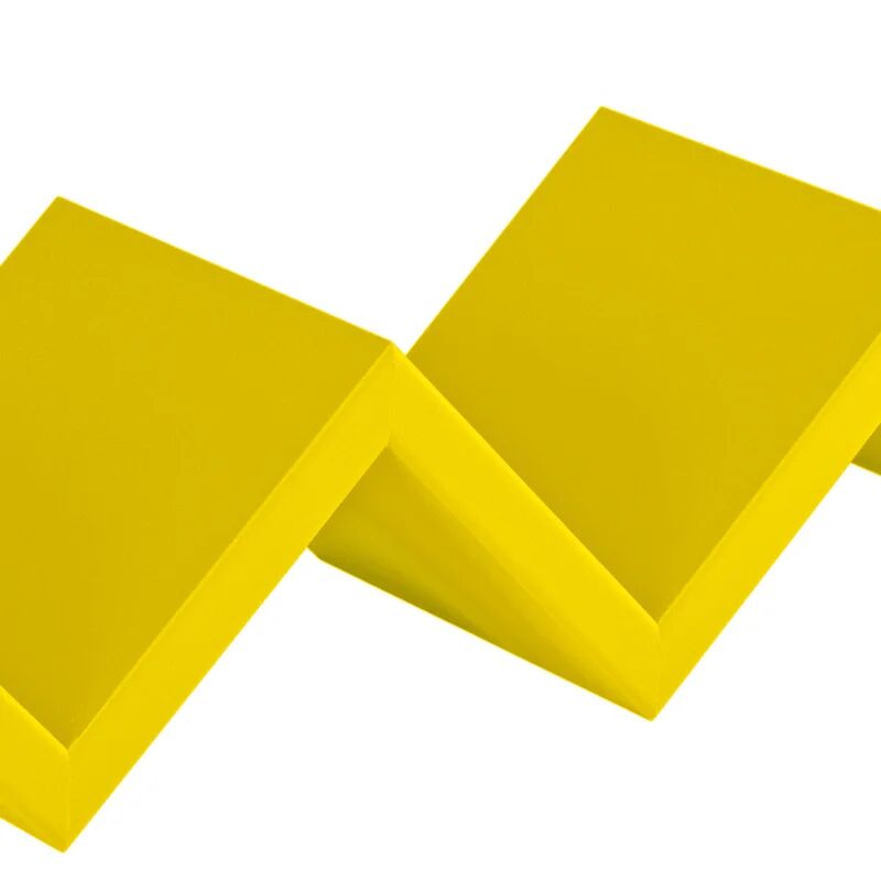 leroy merlin mensola a muro saetta zig zag in mdf l 56 x h 11.5 x p 15.5 cm giallo canarino