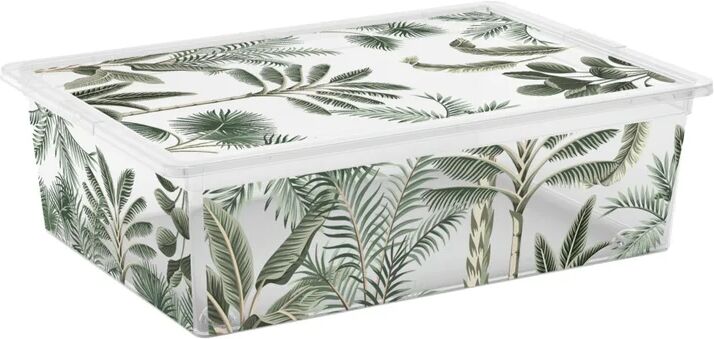 curver organizer jungle l 55 x h 16.5 x p 38.5 cm trasparente con decoro