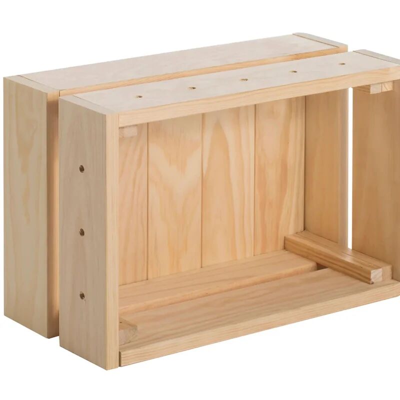 astigarraga scatola per riordino home box l 38.4 x h 25.6 x p 16.5 cm pino