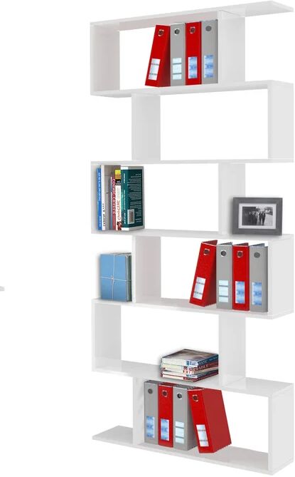 leroy merlin libreria l 80 x p 24.6 x h 192 cm bianco, portata per ripiano 5 kg