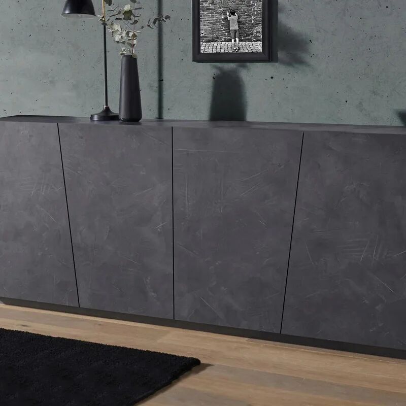 leroy merlin mobile credenza vega l 200 x h 86 p 43 cm grigio ardesia