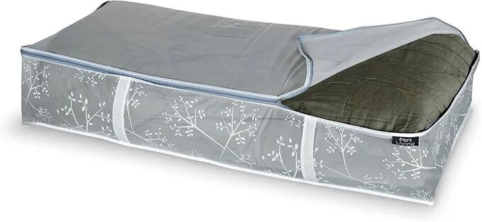 domo pack living domopak - custodia per coperte bon ton 95x45x18 cm trasparente