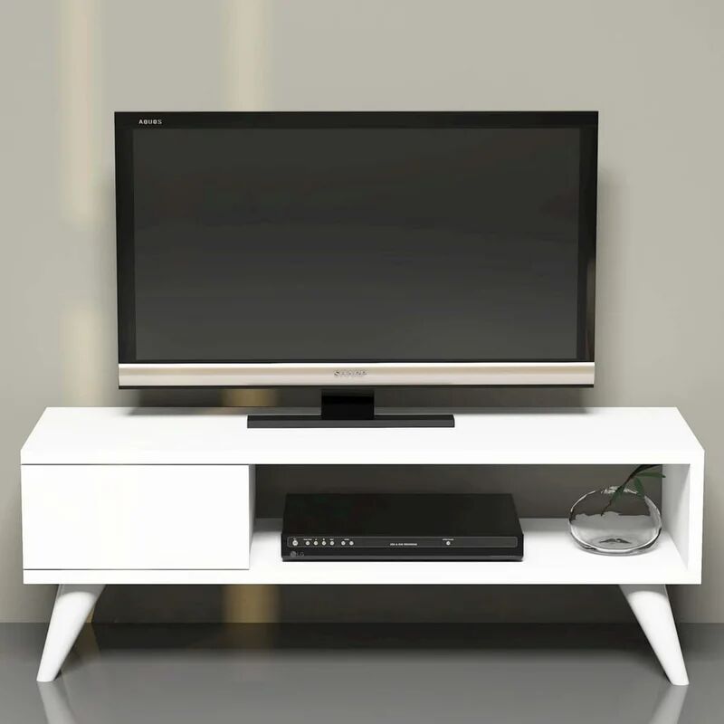 homemania mobile porta tv maya 90x30x33 cm bianco