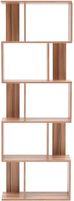 rebecca mobili mobili rebecca scaffale libreria 5 ripiani legno marrone moderno 172,5x60x24