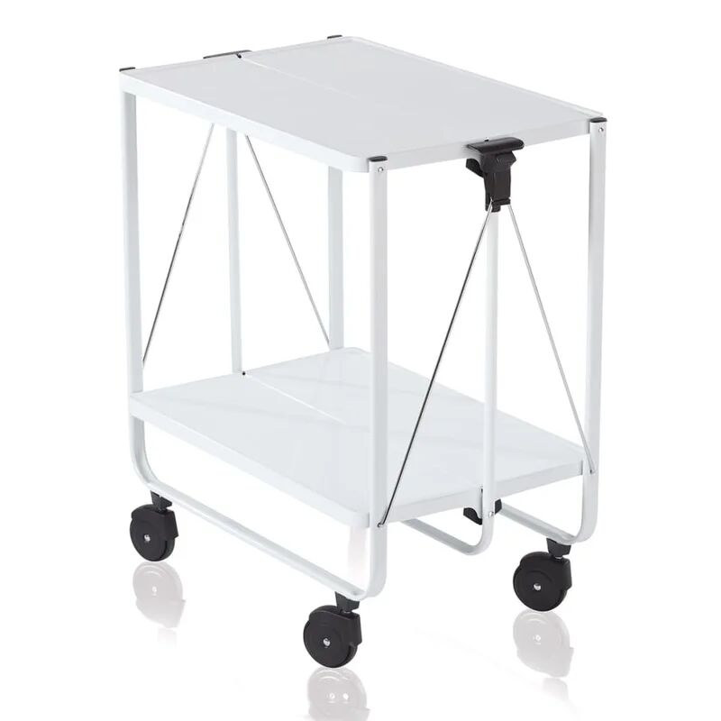 leifheit carrello da cucina pieghevole bianco 74236