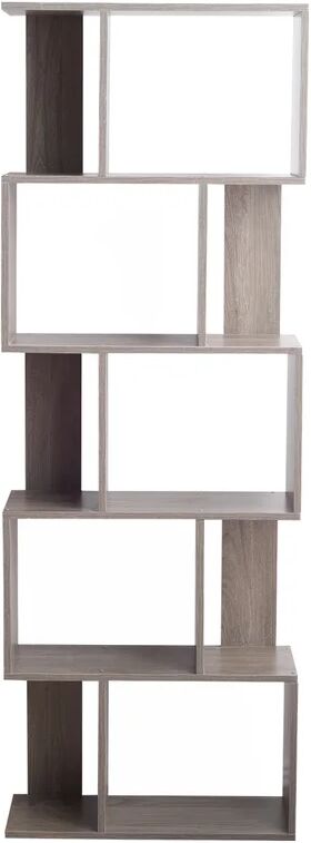 rebecca mobili mobili rebecca scaffale libreria grigio sbiancato mdf urban soggiorno 169x60x24