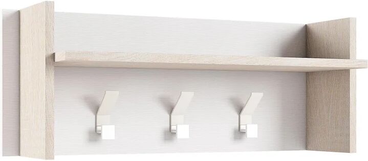 Leroy Merlin Appendiabiti da avvitare ingresso in legno in legno bianco L 90 x H 34 cm