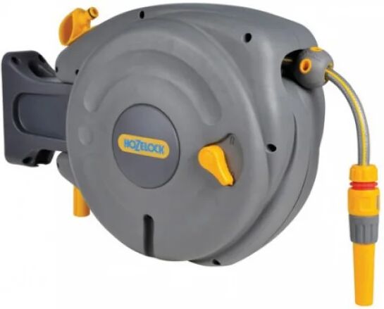 Hozelock Montaggio a parete semplificato dell'aspo Avvolgimento automatico Auto Reel con tubo (10 m)