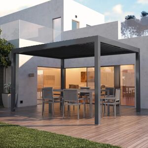 Leroy Merlin Pergola motorizzata Spell in alluminio struttura grigio L 300 x P 392 x H 244 cm