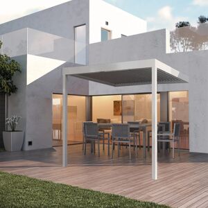 Leroy Merlin Pergola addossata motorizzata Spell in alluminio struttura bianco L 300 x P 392 x H 244 cm