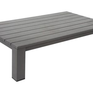 Leroy Merlin Tavolino da esterno Indianapolis struttura e superficie in Alluminio  grigio per 4 persone 118.5x73cm