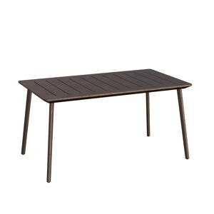 Keter Tavolo da pranzo per giardino Metalea struttura e superficie in Resina  grigio per 6 persone 146x90cm