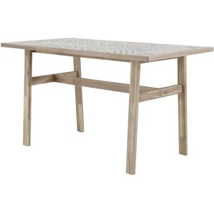 Leroy Merlin Tavolo da pranzo per giardino Soho Heritage in acacia con piano in vasellame per 6 persone 70x137cm