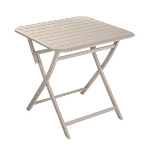 NATERIAL Tavolo da pranzo per giardino Idaho struttura e superficie in Alluminio  per 2 persone 75x75cm