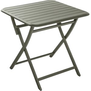 NATERIAL Tavolo da pranzo per giardino Idaho struttura e superficie in Alluminio  verde per 2 persone 75x75cm