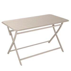 NATERIAL Tavolo da pranzo per giardino Idaho struttura e superficie in Alluminio  per 4 persone 130x75cm