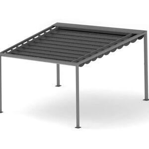 TEMPOTEST PARA' Pergola Alicudi in alluminio struttura grigio antracite L 300 x P 400 x H 250 cm