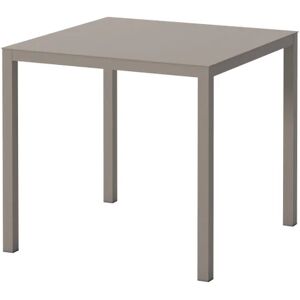 Fiam Tavolo da pranzo per giardino Aria struttura e superficie in Alluminio  marrone per 2 persone 80x80cm